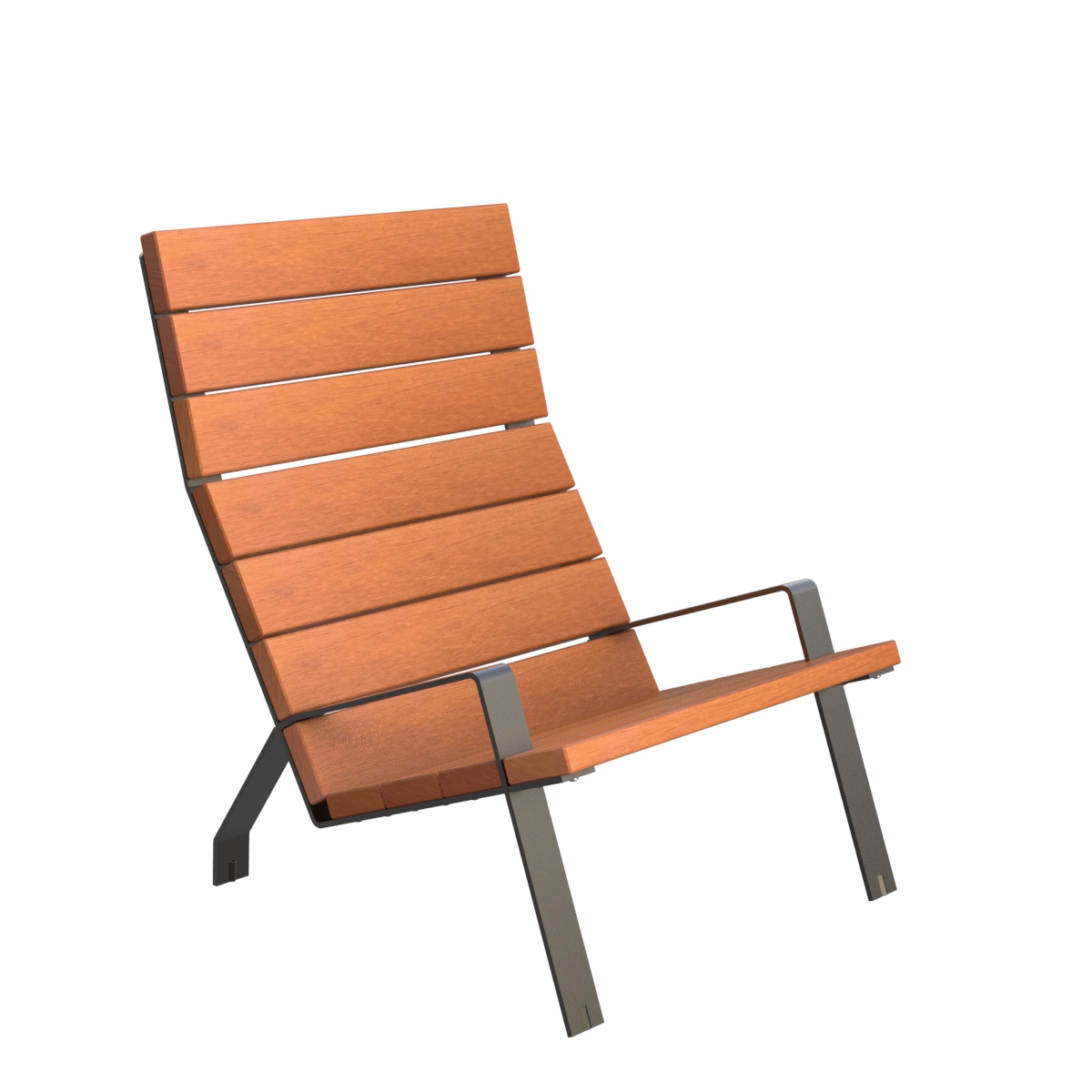 MINIM10 Steel and M.Tropical CERTI armchair