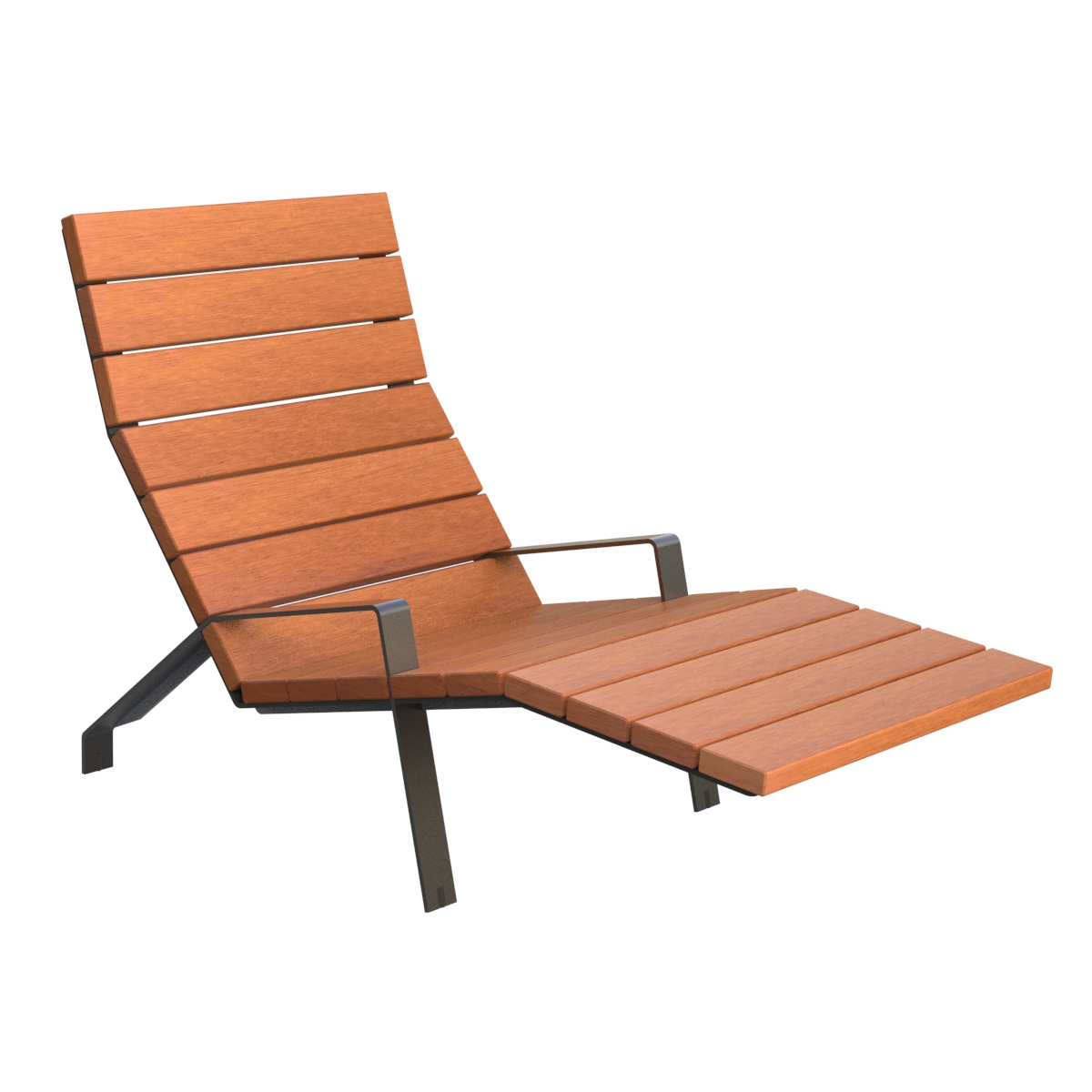 Chaise longue MINIM10 en acier et M.Trop