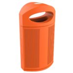 Papelera Polietileno Naranja Ibiza para calle P-23I-NAR