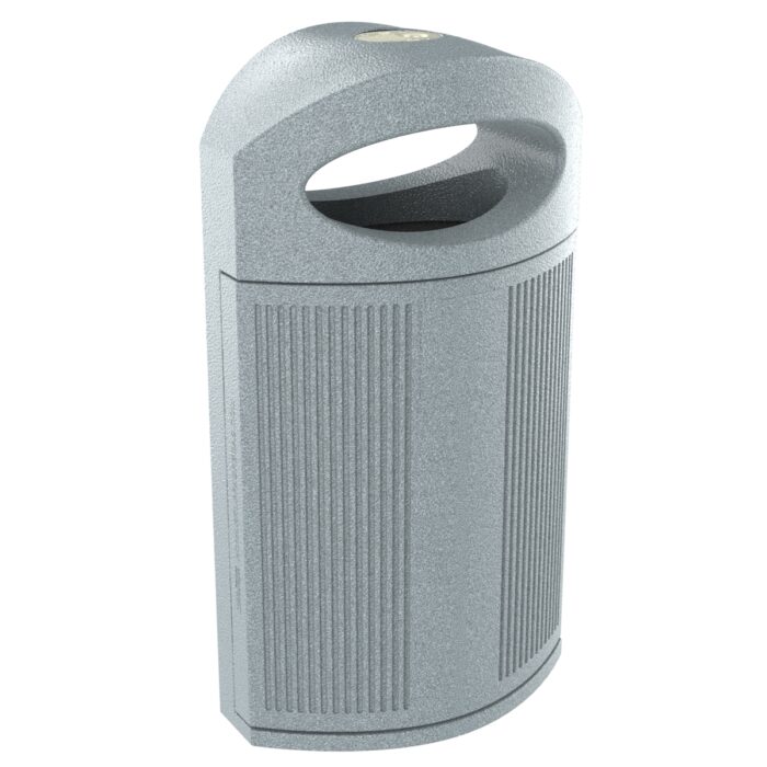 Trash can in polymer thermoplastic containing urban waste P-23I-URBAN