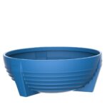 Jardinera azul circular de Polipropileno futura P-300