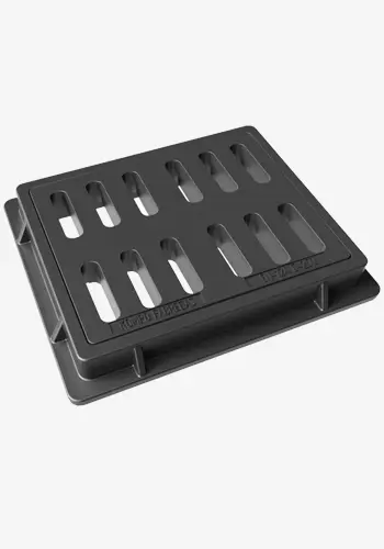 Grates and frames for scuppers, manufactured in composite