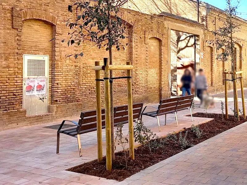 Eco friendly benches in Valencia