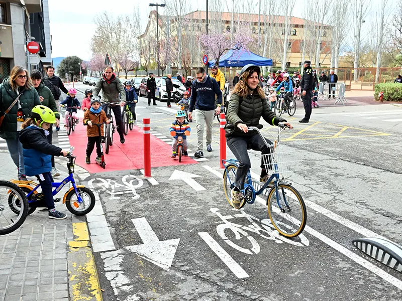 Carril bici en Igualada