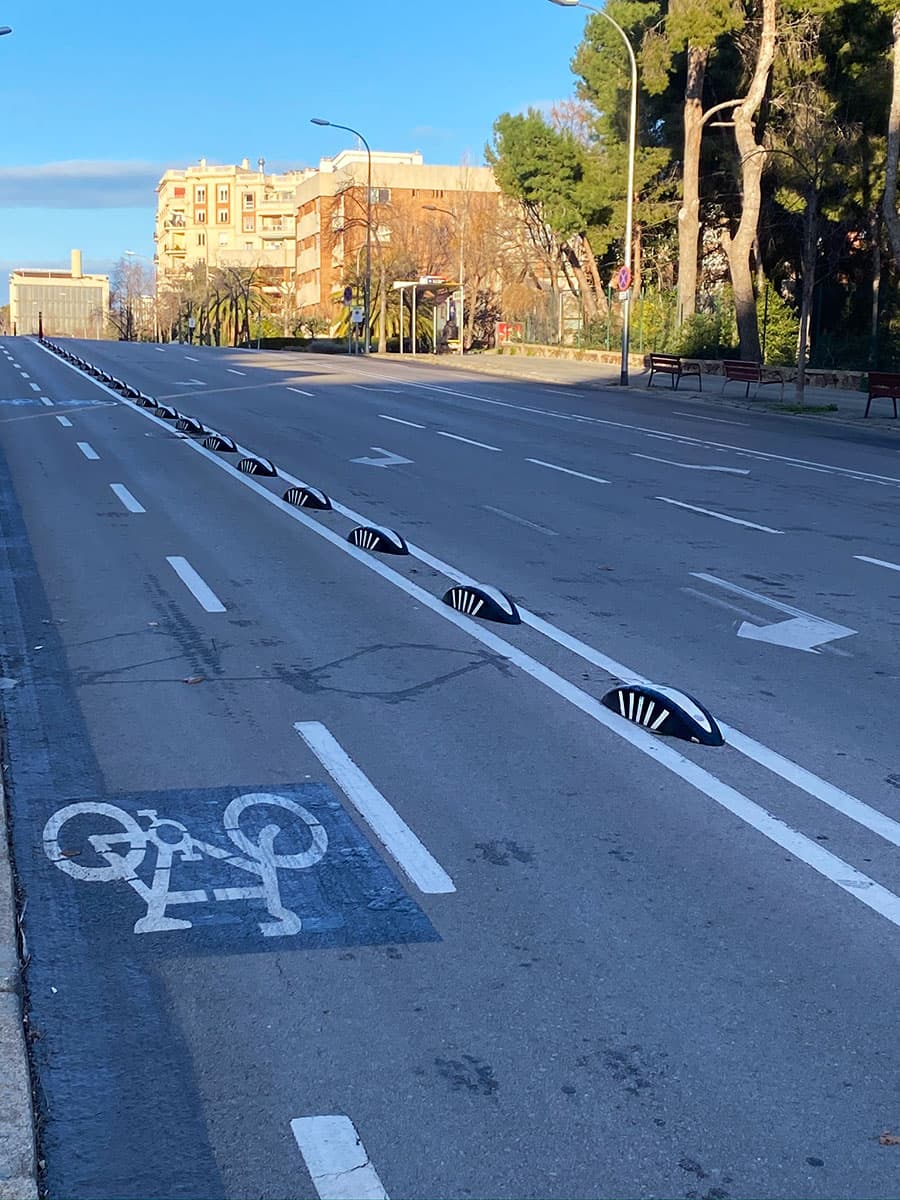 bike lane dividers and flexible TPU bollards
