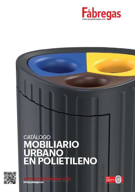 Catálogo mobiliario urbano en polietileno
