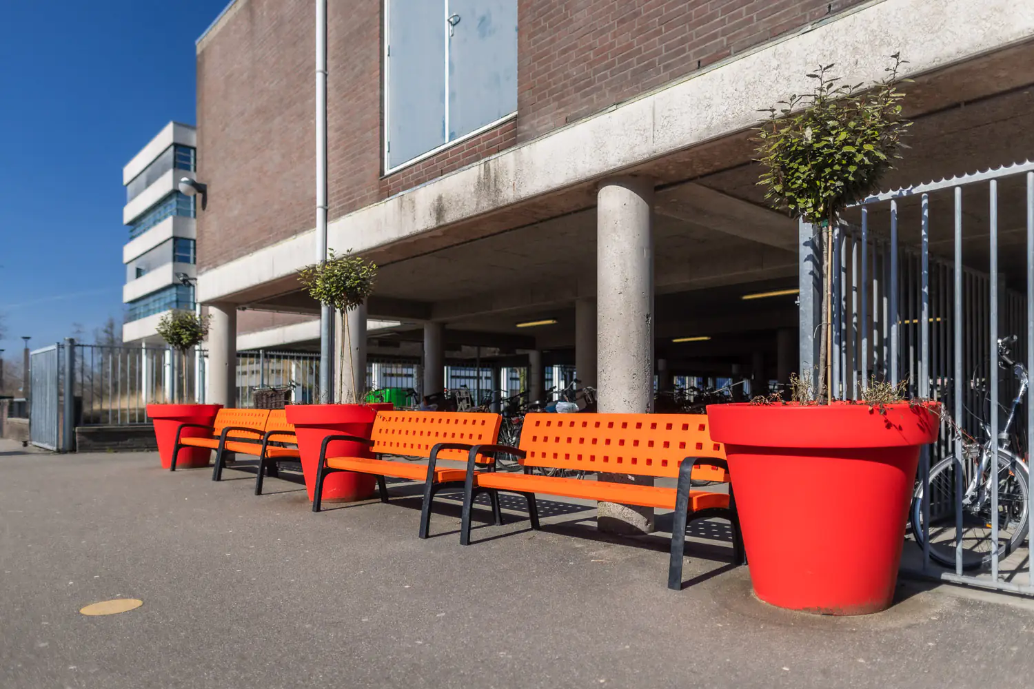 Mobiliario urbano en polietileno en Rotterdam