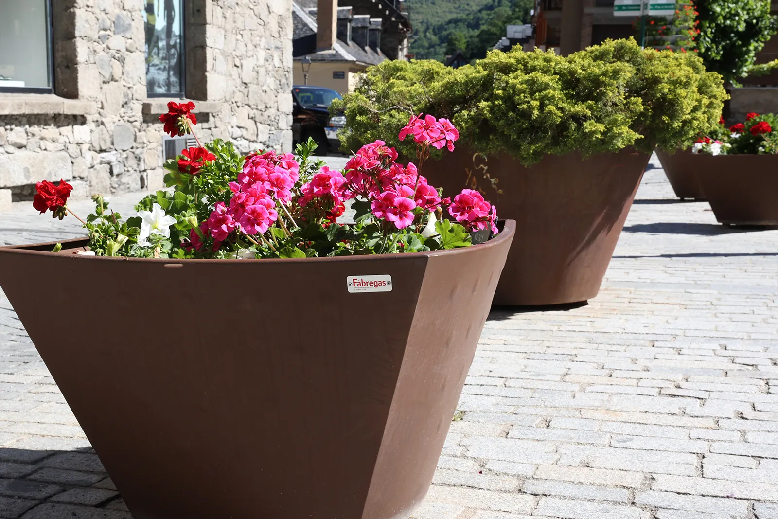 Jardineras GALA en acero corten · Valle d'Aran, Vielha