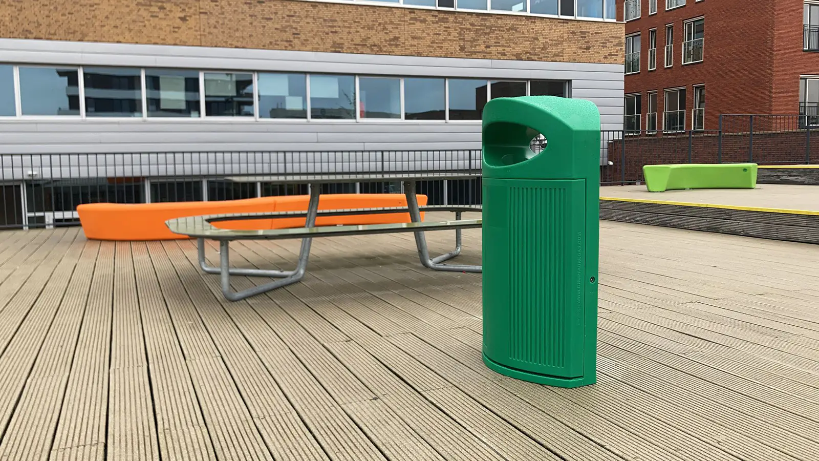 Schoolyard bins in the Netherlands