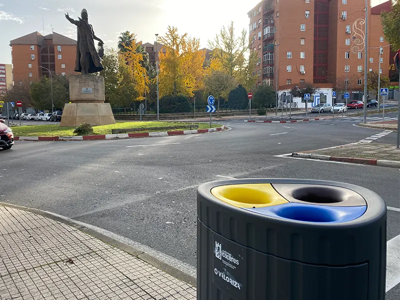 Papeleras selectivas en Cáceres