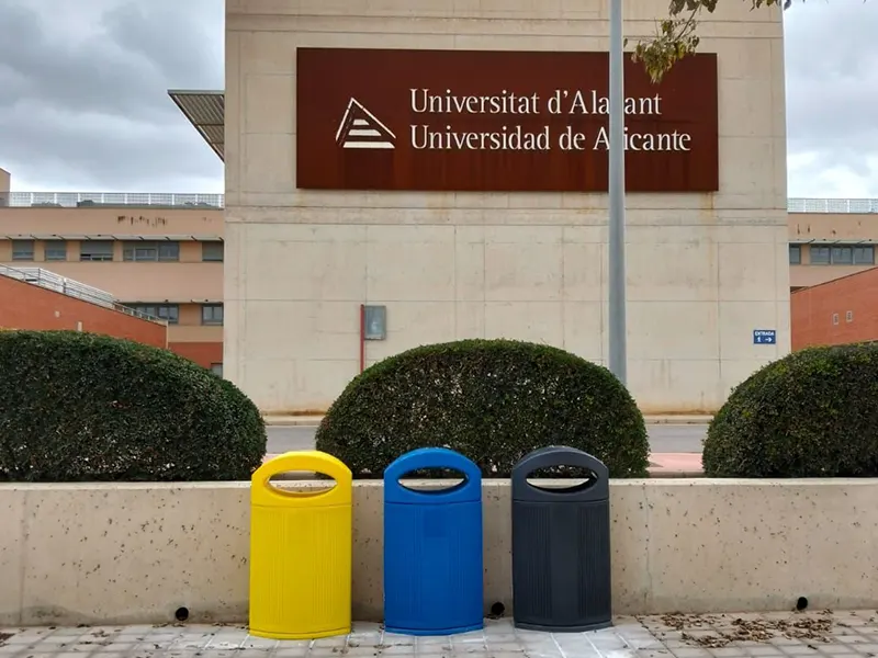 Papeleras de reciclaje en Alicante