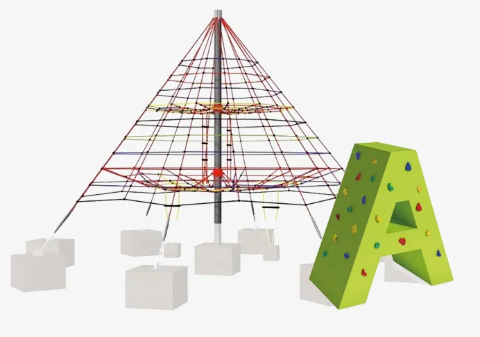 Pyramides et murs d'escalade