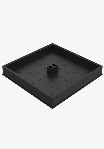 Square casket manhole covers for registration for hydraulic wells