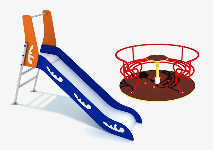 Toboggans et carrousels